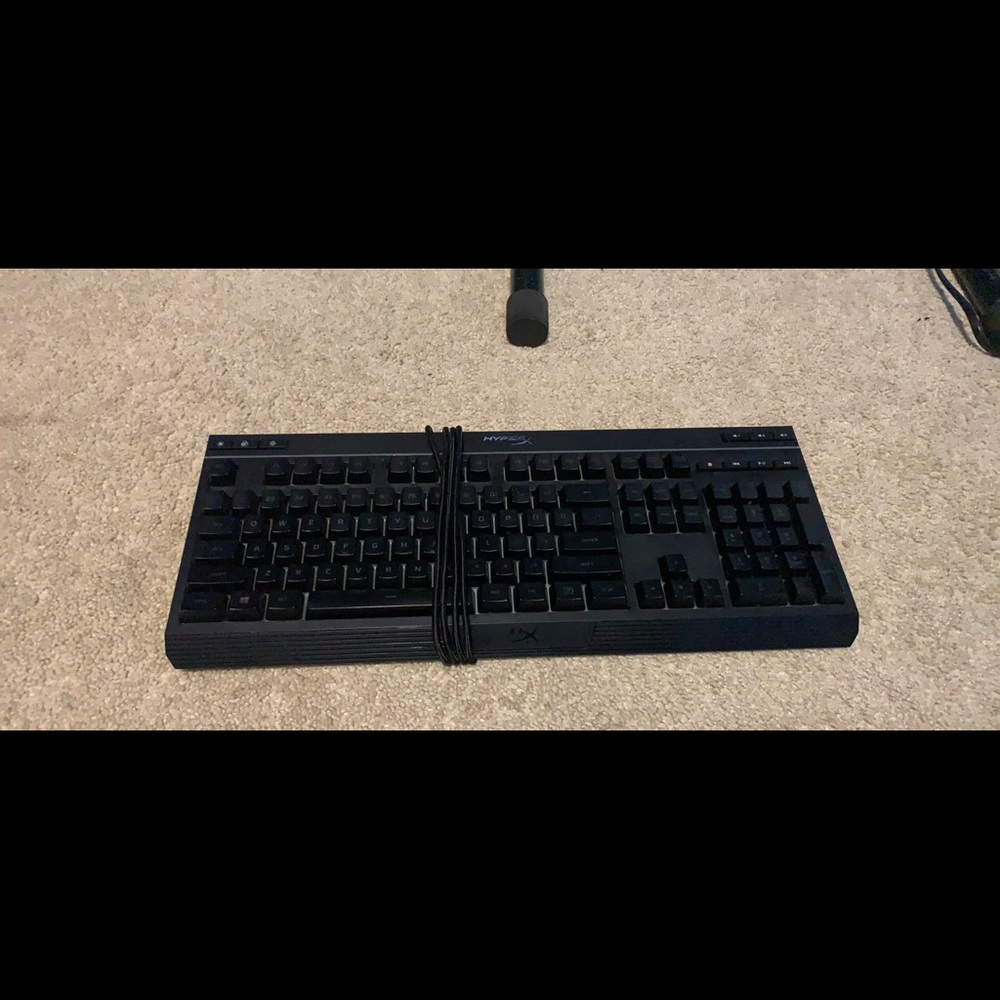 100% hyper X membrane keyboard. With RGB.
